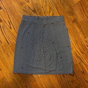 J. Jill Black/White/Red Patterned Skirt - Size Medium